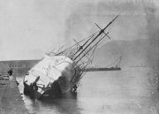 H.M.S. Phoenix wrecked after typhoon